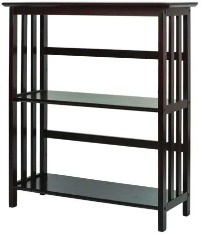 Casual Home Mission Style 3-Shelf Bookcase, Espresso