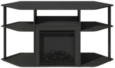 Decorative Electric Fireplace Corner TV Stand, Entertainment Center