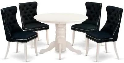 5 Piece Modern Dining Table Set