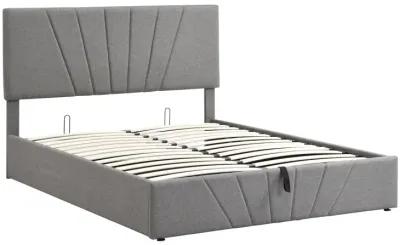 Merax Upholstered Platform Bed with Storage