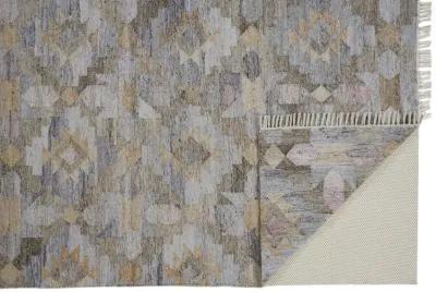 Beckett 0818F Taupe/Gray/Blue 5' x 8' Rug