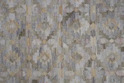 Beckett 0818F Taupe/Gray/Blue 5' x 8' Rug