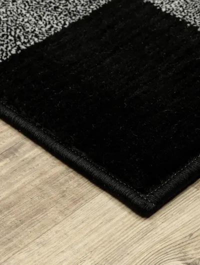 Georgia 1'10" x 7'6" Black Rug