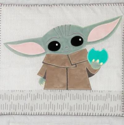 Lambs & Ivy Star Wars The Child Baby Yoda Nursery 3-Piece Baby Crib Bedding Set