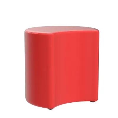 Flash Furniture Nicholas Soft Seating Flexible Moon for Classrooms and Common Spaces - 18" Seat Height (Red)