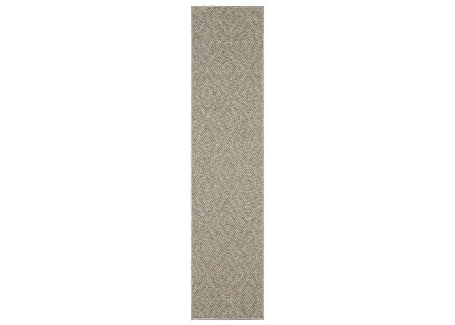 Caicos 1'10" x 7'6" Grey Rug