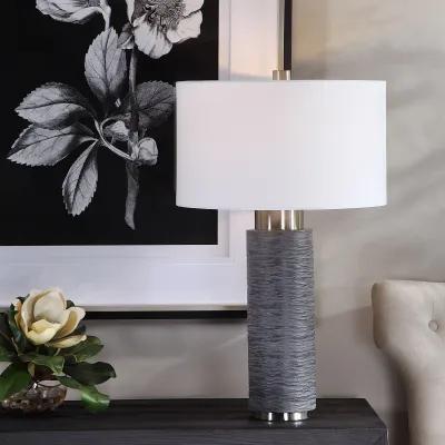 Uttermost Strathmore Stone Gray Table Lamp