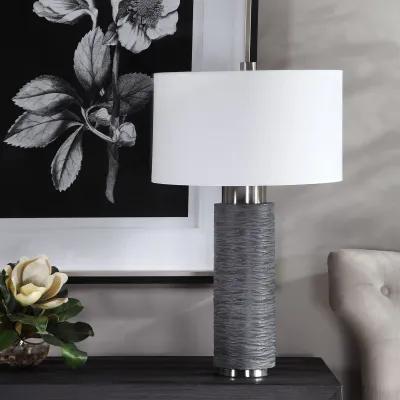 Uttermost Strathmore Stone Gray Table Lamp