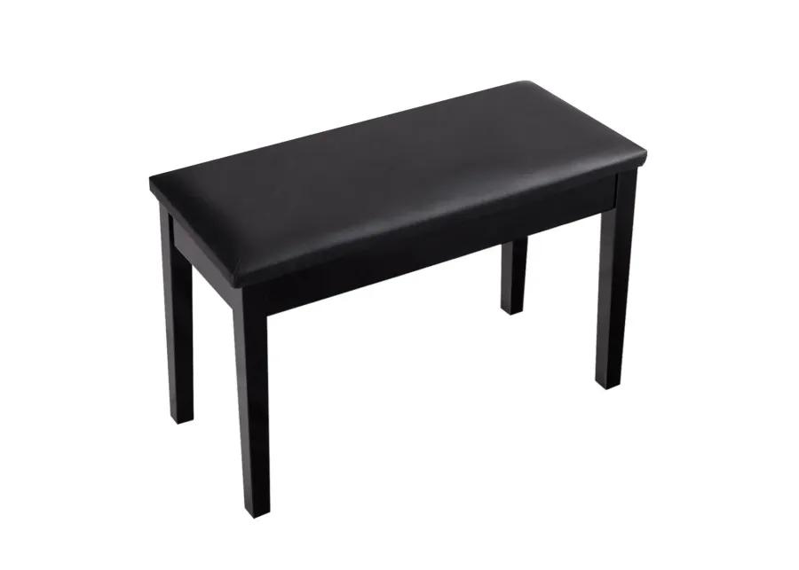 Solid Wood PU Leather Padded Piano Bench Keyboard Seat