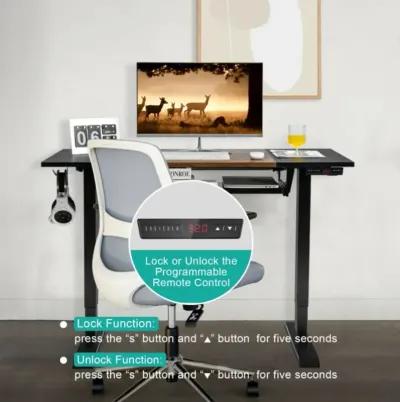 Hivvago 48 Inch Standing Desk with Keyboard Tray