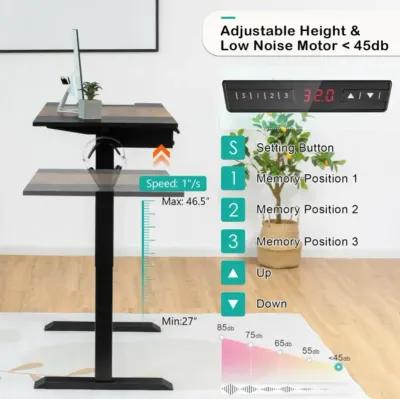 Hivvago 48 Inch Standing Desk with Keyboard Tray