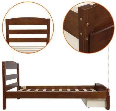 Merax Platform Twin Bed Frame