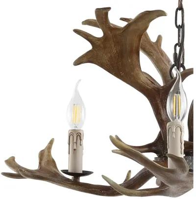 Speller Adjustable Resin Antler 3-Light LED Chandelier