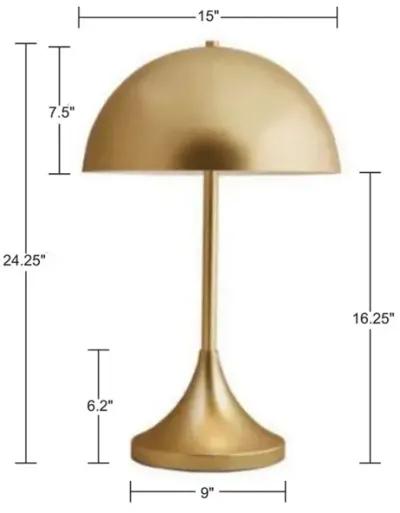 Bryson Dome-Shaped 2-Light Metal Table Lamp