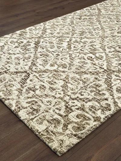 Tallavera 3'6" x 5'6" Brown Rug