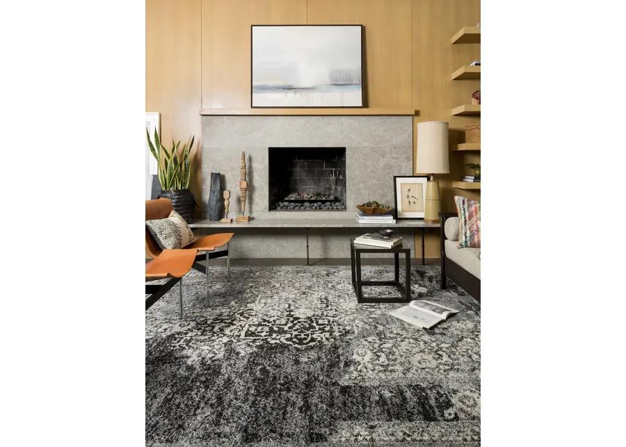 Emory EB01 Black/Ivory 7'7" x 10'6" Rug