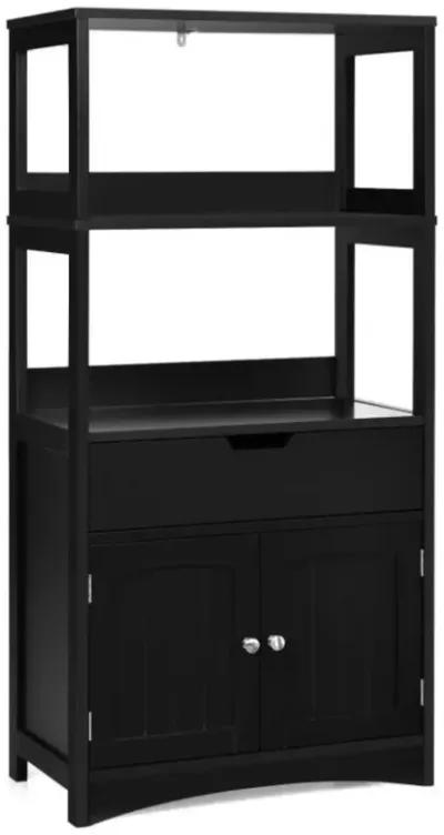 Hivvago Bathroom Storage Cabinet with Drawer and Shelf Floor Cabinet