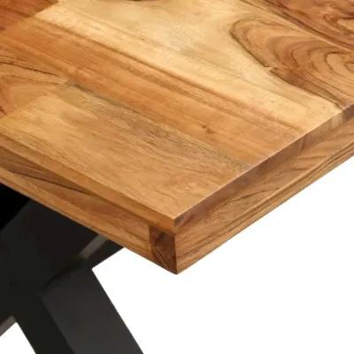 vidaXL Dining Table Solid Acacia and Mango Wood 70.9"x35.4"x29.9", 245640