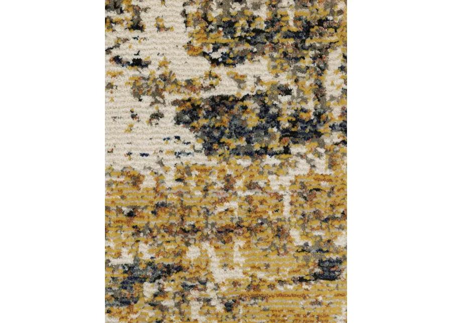 Caravan 2'3" x 7'6" Gold Rug