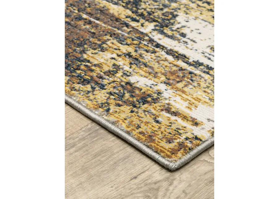 Caravan 2'3" x 7'6" Gold Rug