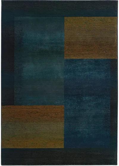 Kharma II 6'7" x 9'1" Blue Rug