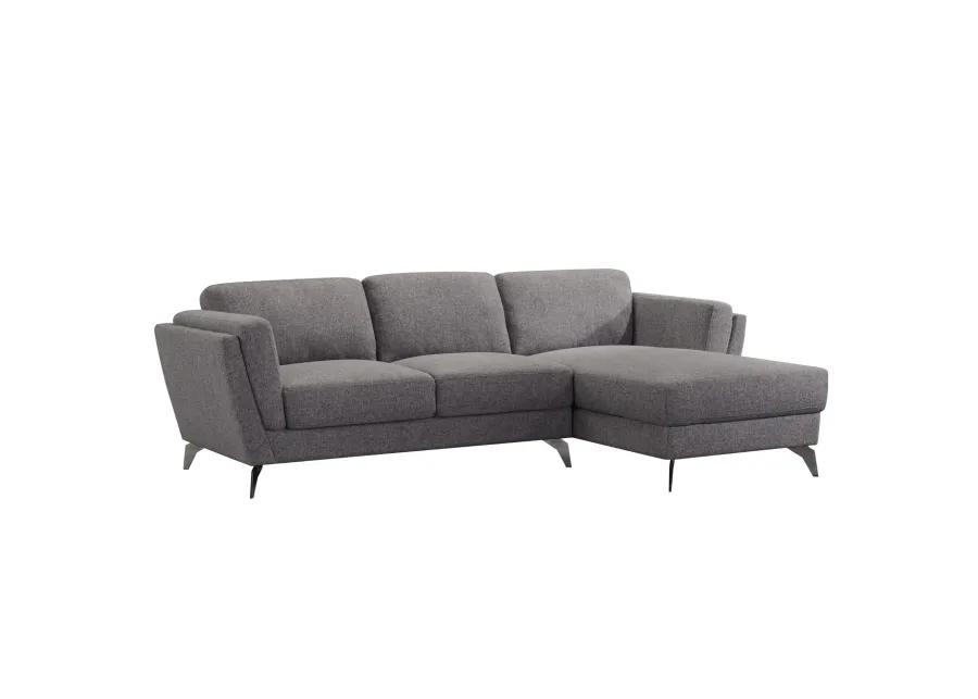 Stylish Sectional Sofa Comfortable and Spacious Couch Gray Fabric