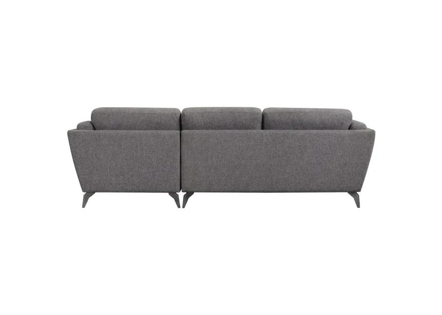 Stylish Sectional Sofa Comfortable and Spacious Couch Gray Fabric