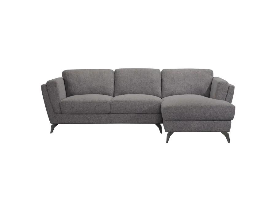 Stylish Sectional Sofa Comfortable and Spacious Couch Gray Fabric