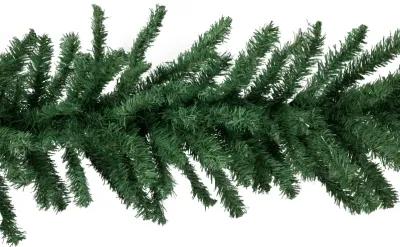 27' x 20" Green Artificial Pine Christmas Garland  Unlit