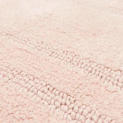 Cotton Reversible Blush 1' 9" x 2' 10" Bath Mat