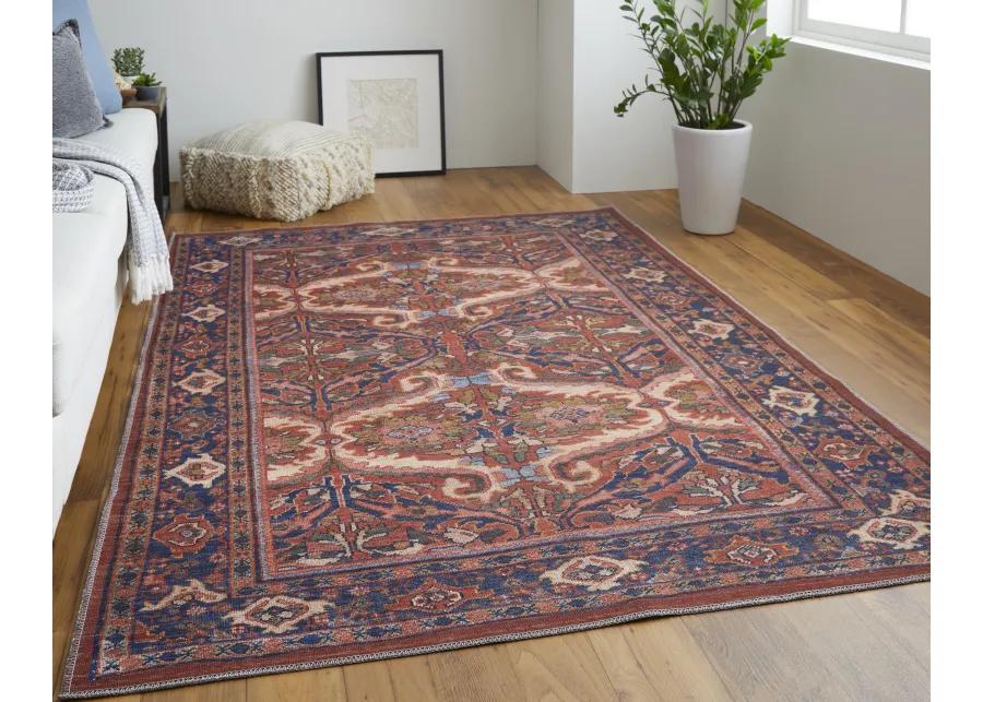 Rawlins 39HMF Red/Tan/Blue 2' x 3' Rug