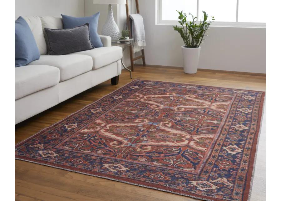 Rawlins 39HMF Red/Tan/Blue 2' x 3' Rug