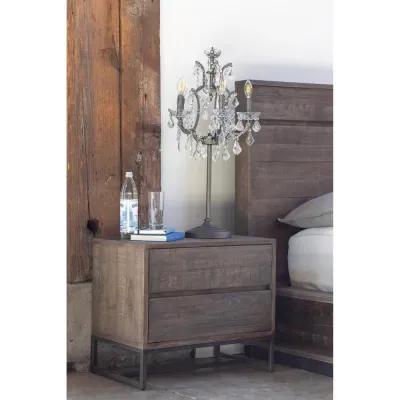 Rustic Industrial Elena Nightstand, Belen Kox