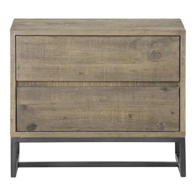 Rustic Industrial Elena Nightstand, Belen Kox