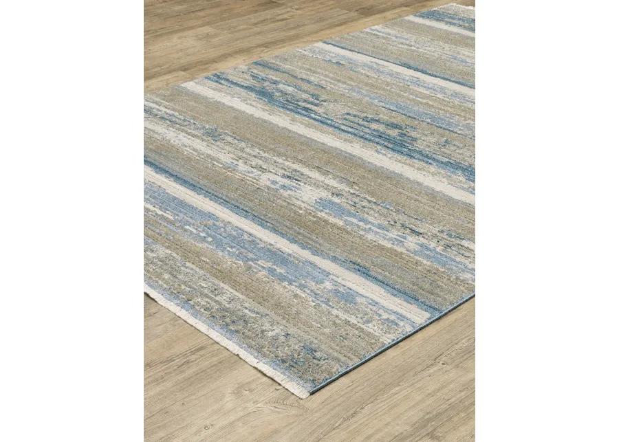 Bauer 3'10" x 5'5" Blue Rug