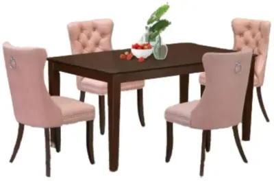 5 Piece Dining Room Furniture Set Consists of a Rectangle Kitchen Table