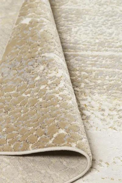 Aura 3739F Ivory/Gray/Gold 5' x 8' Rug