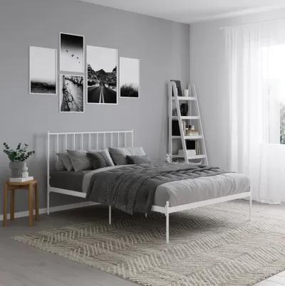 Ares Metal Bed, Full, White