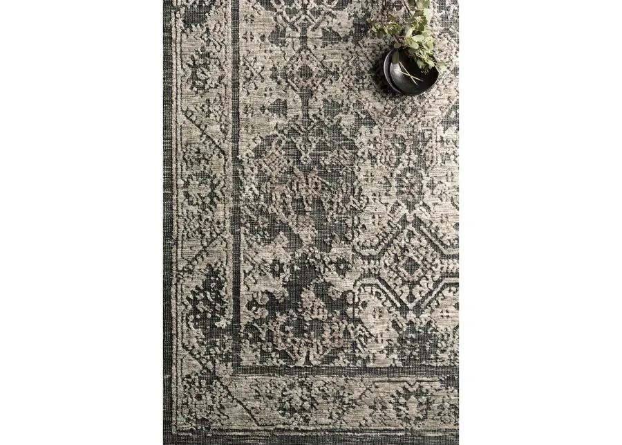 Lindsay LIS04 Charcoal/Beige 5' x 7'6" Rug