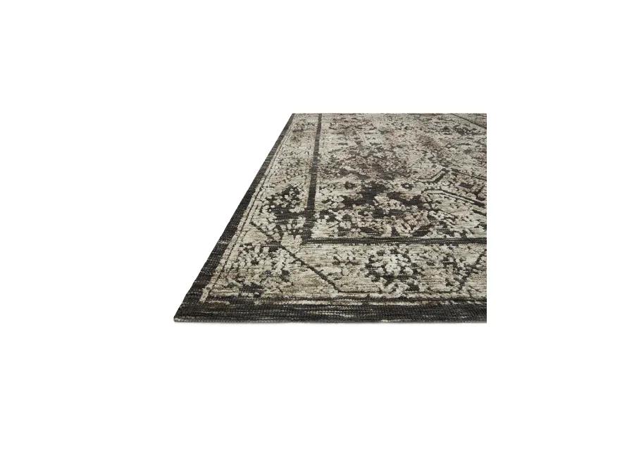 Lindsay LIS04 Charcoal/Beige 5' x 7'6" Rug