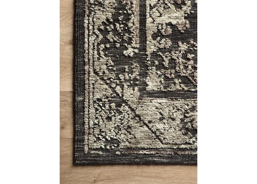 Lindsay LIS04 Charcoal/Beige 5' x 7'6" Rug