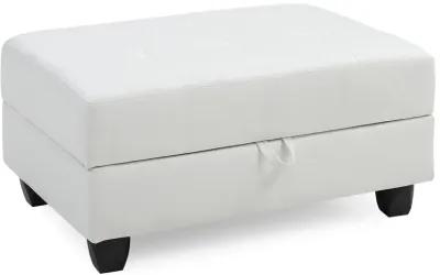 Revere Faux Leather Upholstered Storage Ottoman