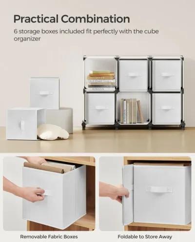 Cube Storage Organizer with 6 Storage Boxes