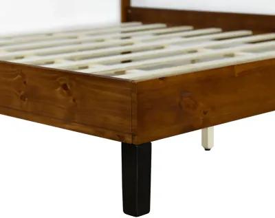 Merax Mid-Century Solid Wood Platform Bed