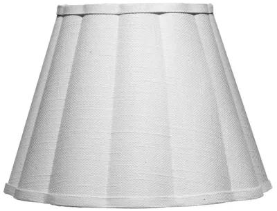 Scalloped Wall Sconce, White