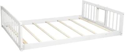 Merax Triple Bunk Bed with Guardrails