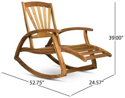 Merax Outdoor Patio Recliner Rocking Chair