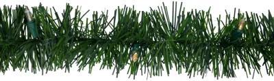 18' x 3" Pre-Lit Pine Artificial Christmas Garland  Warm White LED Lights