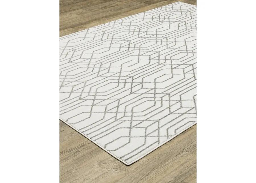 Montecito 5'3" x 7'6" White Rug