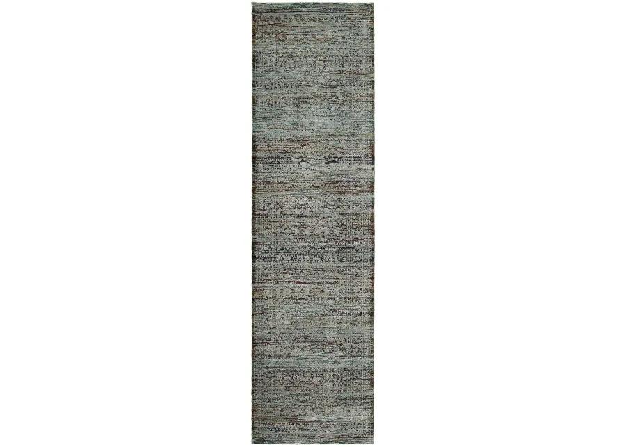 Andorra 6'7" x 9'6" Blue Rug